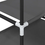 Shoe Rack 4 - Tier Black 44x28x77 cm Non - woven Fabric - Bargainia.com - 