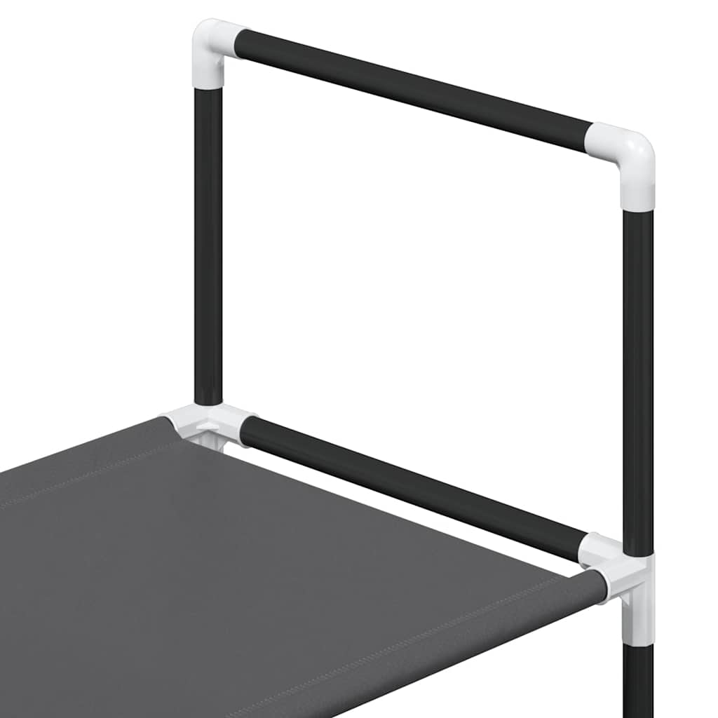 Shoe Rack 4 - Tier Black 44x28x77 cm Non - woven Fabric - Bargainia.com - 