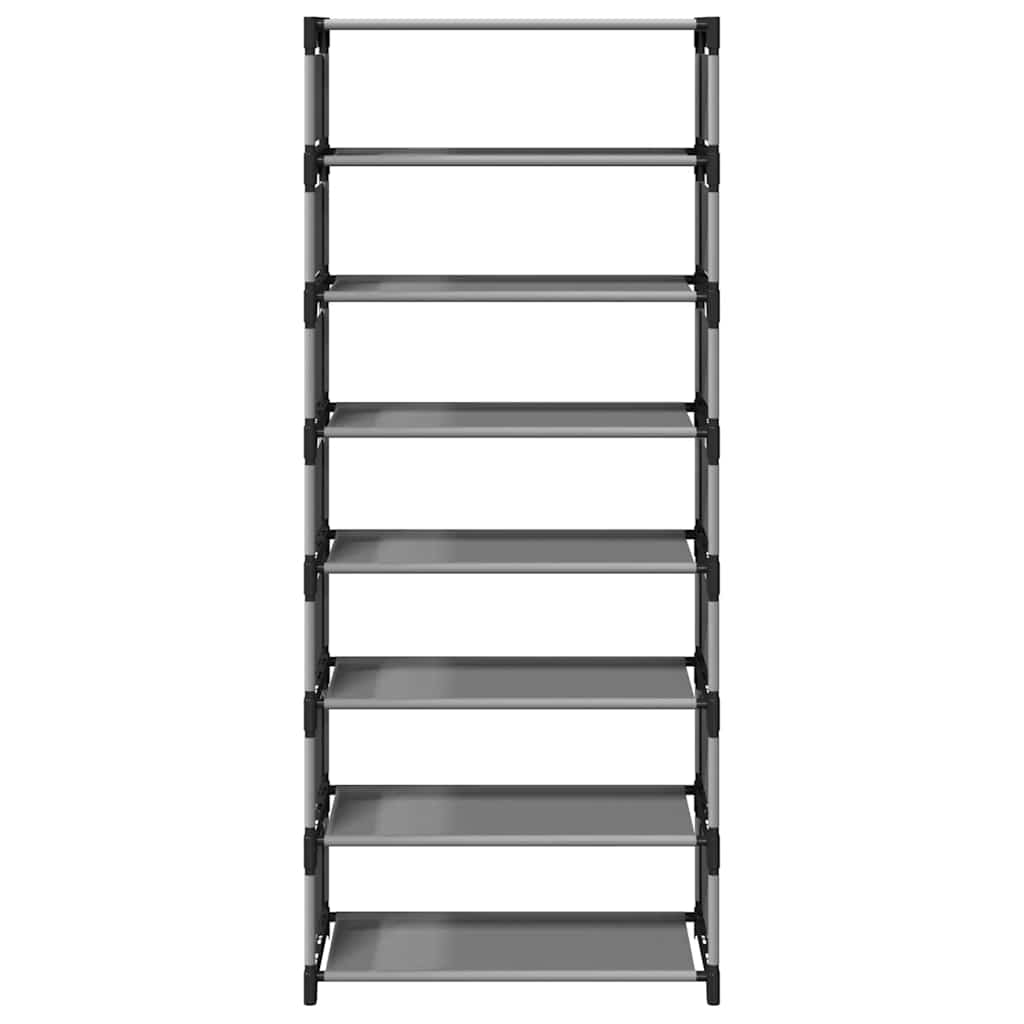 Shoe Rack 8 - Tier Grey 54x28x124 cm Non - woven Fabric - Bargainia.com - 