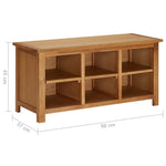 Shoe Rack 90x37x45 cm Solid Oak Wood - Bargainia.com - 