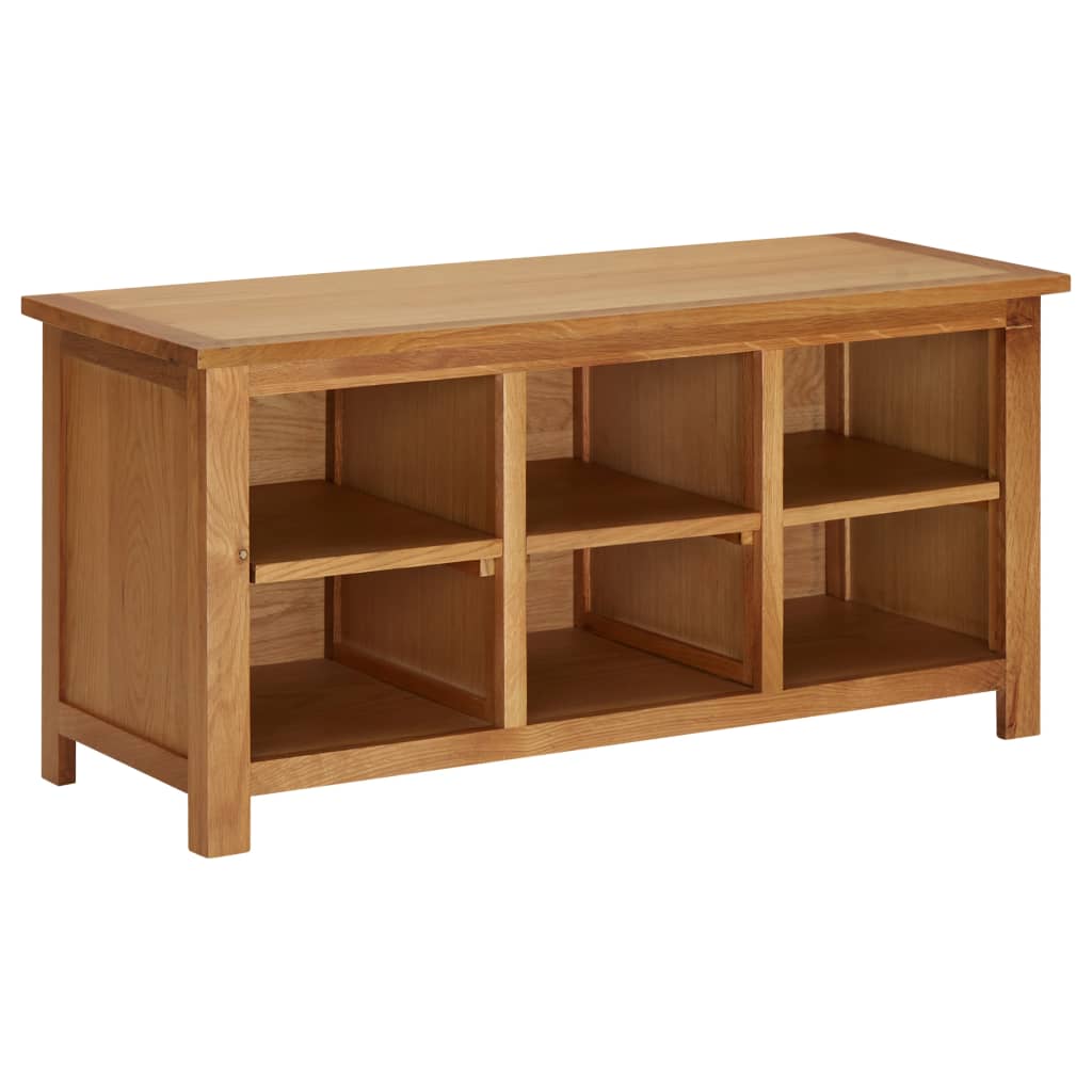 Shoe Rack 90x37x45 cm Solid Oak Wood - Bargainia.com - 
