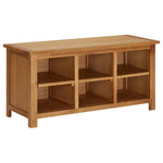 Shoe Rack 90x37x45 cm Solid Oak Wood - Bargainia.com - 