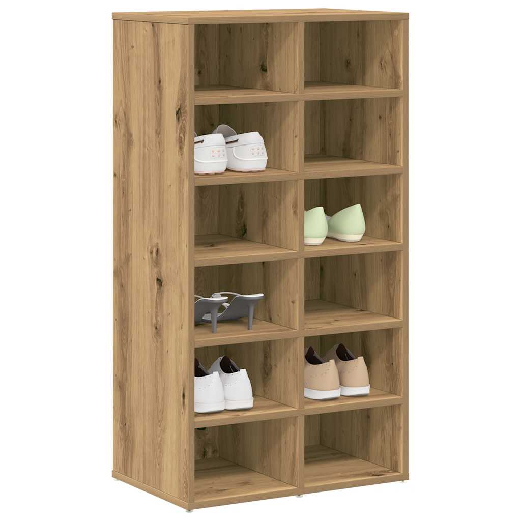 Shoe Rack Artisan Oak 54x34x100.5 cm Engineered Wood - Bargainia.com - 8721158434326 - 855837