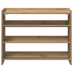 Shoe Rack Artisan Oak 80x25x62 cm Engineered Wood - Bargainia.com - 