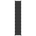 Shoe Rack Black 44x32x174 cm PP - Bargainia.com - 