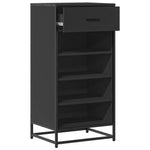 Shoe Rack Black 48x38x97.5 cm Engineered Wood - Bargainia.com - 