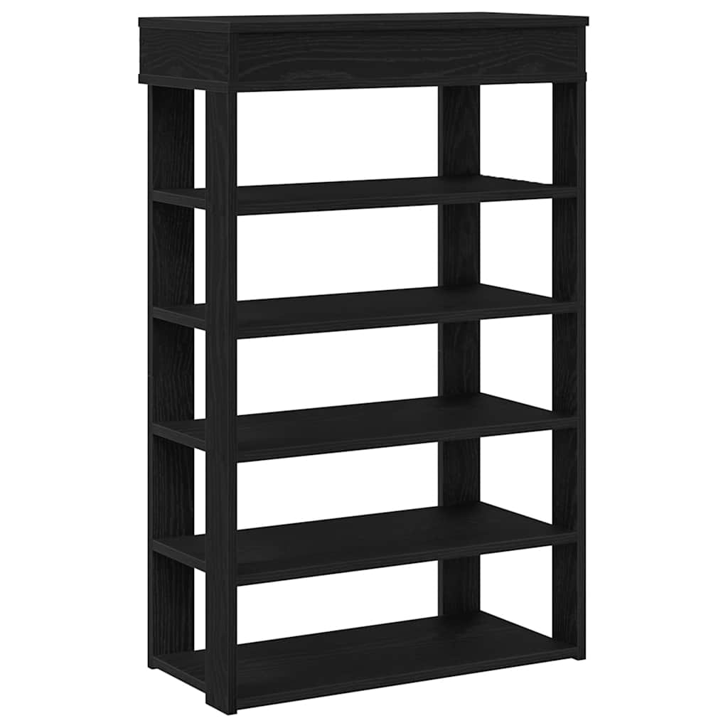 Shoe Rack Black 60x30x98 cm Engineered Wood - Bargainia.com - 