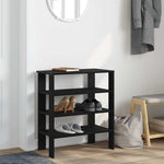 Shoe Rack Black 61x32x70 cm Engineered Wood - Bargainia.com - 