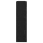 Shoe Rack Black 80x25x100 cm Engineered Wood - Bargainia.com - 