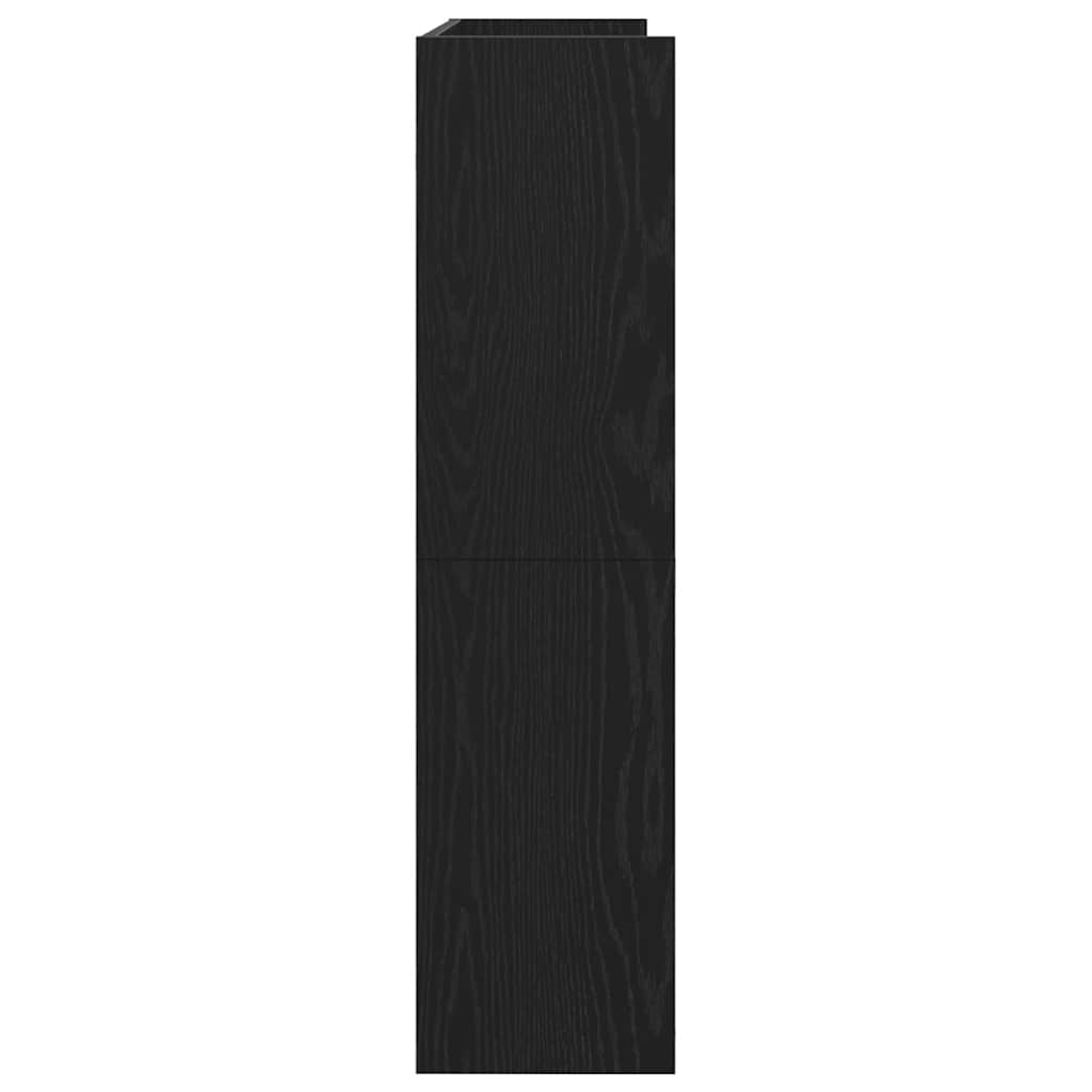 Shoe Rack Black 80x25x100 cm Engineered Wood - Bargainia.com - 