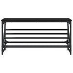 Shoe Rack Black 90x30x45 cm Engineered Wood - Bargainia.com - 