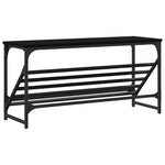 Shoe Rack Black 90x30x45 cm Engineered Wood - Bargainia.com - 