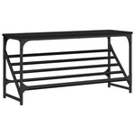 Shoe Rack Black 90x30x45 cm Engineered Wood - Bargainia.com - 
