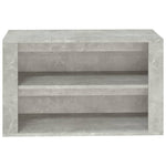 Shoe Rack Concrete Grey 75x35x45 cm Engineered Wood - Bargainia.com - 