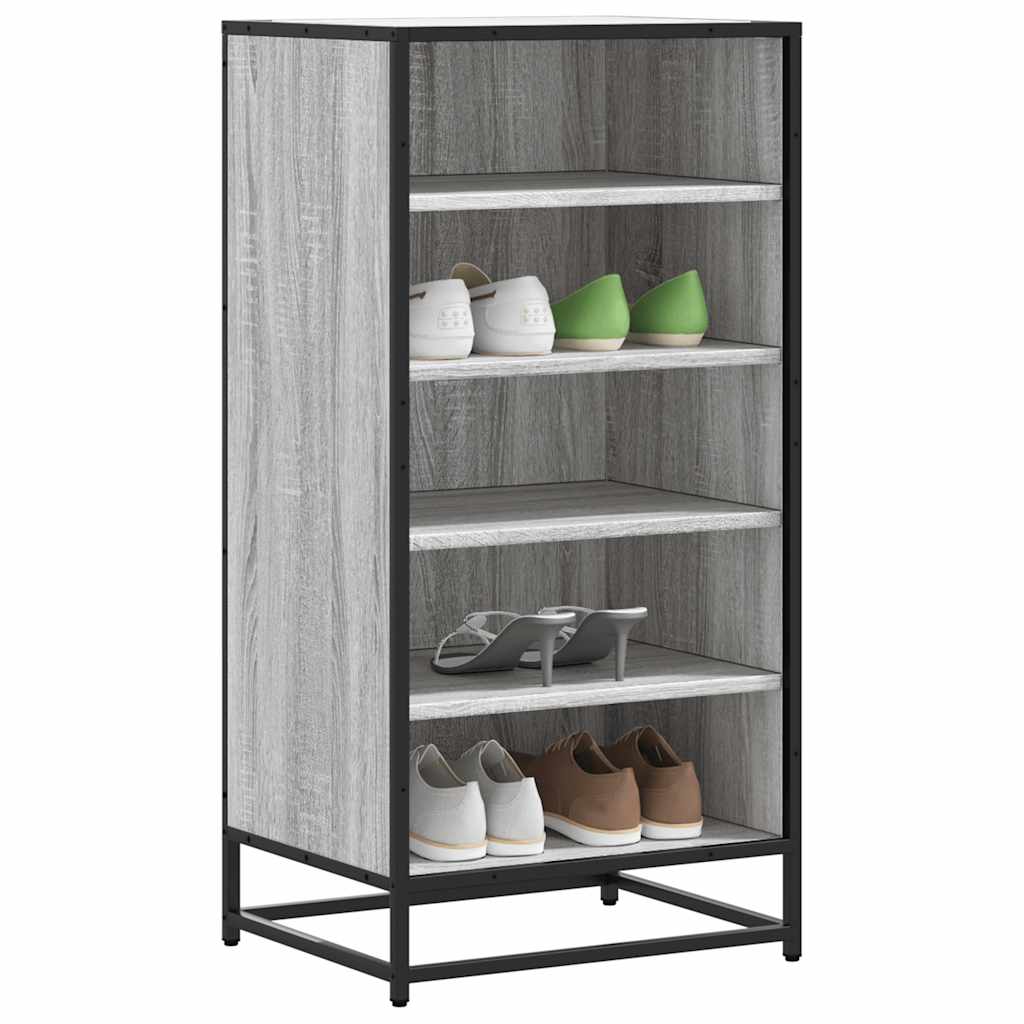 Shoe Rack Grey Sonoma 48x38x97.5 cm Engineered Wood - Bargainia.com - 