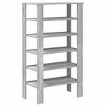 Shoe Rack Grey Sonoma 61x32x105 cm Engineered Wood - Bargainia.com - 