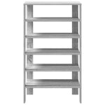 Shoe Rack Grey Sonoma 61x32x105 cm Engineered Wood - Bargainia.com - 