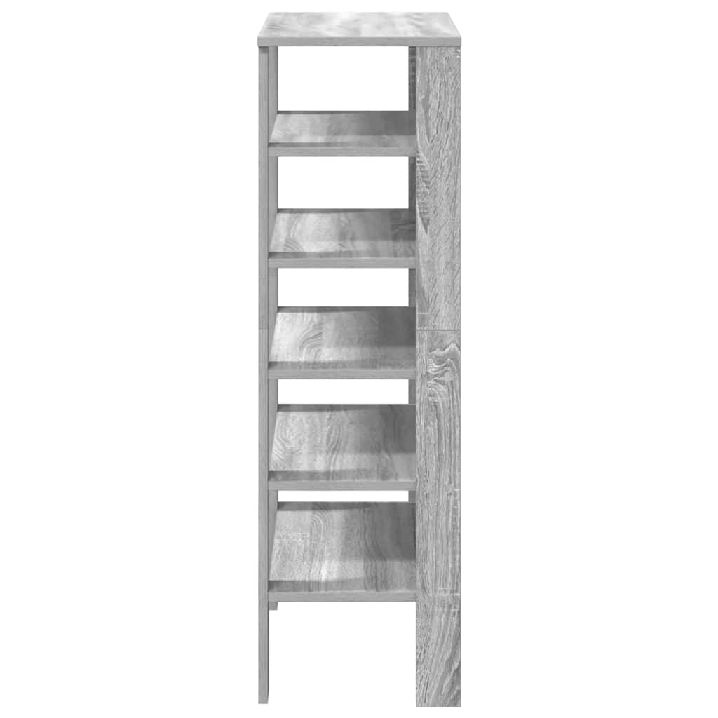 Shoe Rack Grey Sonoma 61x32x105 cm Engineered Wood - Bargainia.com - 