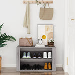 Shoe Rack Grey Sonoma 75x35x45 cm Engineered Wood - Bargainia.com - 