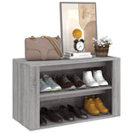 Shoe Rack Grey Sonoma 75x35x45 cm Engineered Wood - Bargainia.com - 