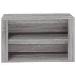 Shoe Rack Grey Sonoma 75x35x45 cm Engineered Wood - Bargainia.com - 