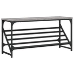 Shoe Rack Grey Sonoma 90x30x45 cm Engineered Wood - Bargainia.com - 