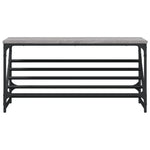 Shoe Rack Grey Sonoma 90x30x45 cm Engineered Wood - Bargainia.com - 