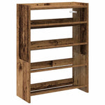 Shoe Rack Old Wood 60x25x81 cm Engineered Wood - Bargainia.com - 