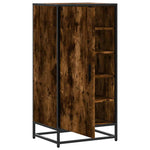 Shoe Rack Smoked Oak 48x38x97.5 cm Engineered Wood - Bargainia.com - 