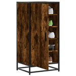 Shoe Rack Smoked Oak 48x38x97.5 cm Engineered Wood - Bargainia.com - 