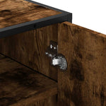 Shoe Rack Smoked Oak 48x38x97.5 cm Engineered Wood - Bargainia.com - 