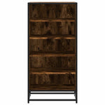 Shoe Rack Smoked Oak 48x38x97.5 cm Engineered Wood - Bargainia.com - 