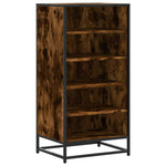 Shoe Rack Smoked Oak 48x38x97.5 cm Engineered Wood - Bargainia.com - 