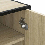 Shoe Rack Sonoma Oak 48x38x97.5 cm Engineered Wood - Bargainia.com - 