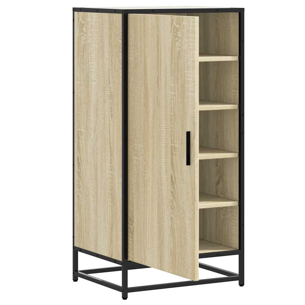 Shoe Rack Sonoma Oak 48x38x97.5 cm Engineered Wood - Bargainia.com - 