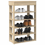 Shoe Rack Sonoma Oak 60x30x98 cm Engineered Wood - Bargainia.com - 