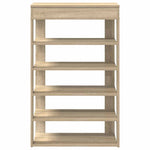 Shoe Rack Sonoma Oak 60x30x98 cm Engineered Wood - Bargainia.com - 