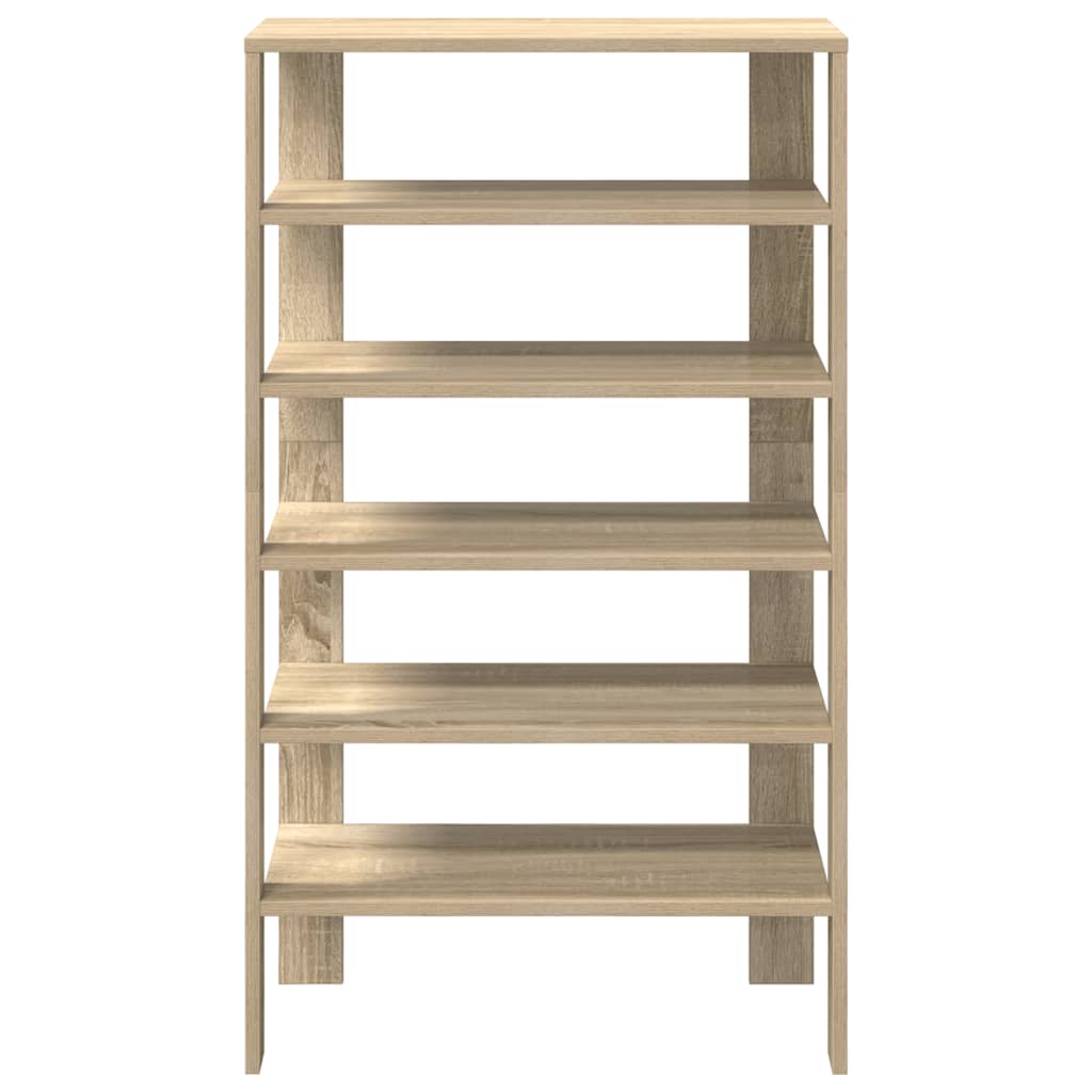 Shoe Rack Sonoma Oak 61x32x105 cm Engineered Wood - Bargainia.com - 