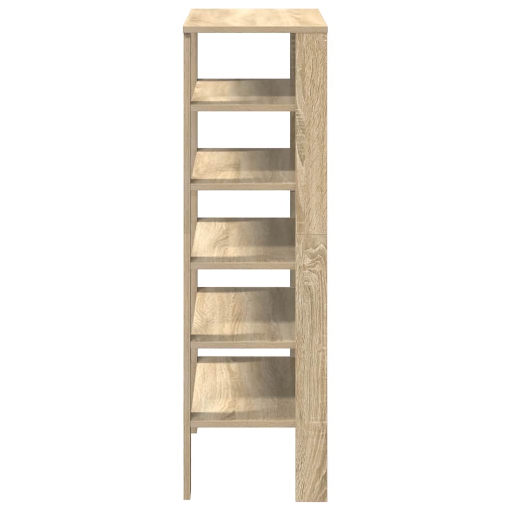 Shoe Rack Sonoma Oak 61x32x105 cm Engineered Wood - Bargainia.com - 