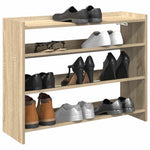 Shoe Rack Sonoma Oak 80x25x62 cm Engineered Wood - Bargainia.com - 