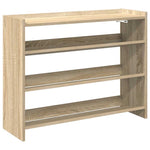 Shoe Rack Sonoma Oak 80x25x62 cm Engineered Wood - Bargainia.com - 