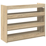 Shoe Rack Sonoma Oak 80x25x62 cm Engineered Wood - Bargainia.com - 