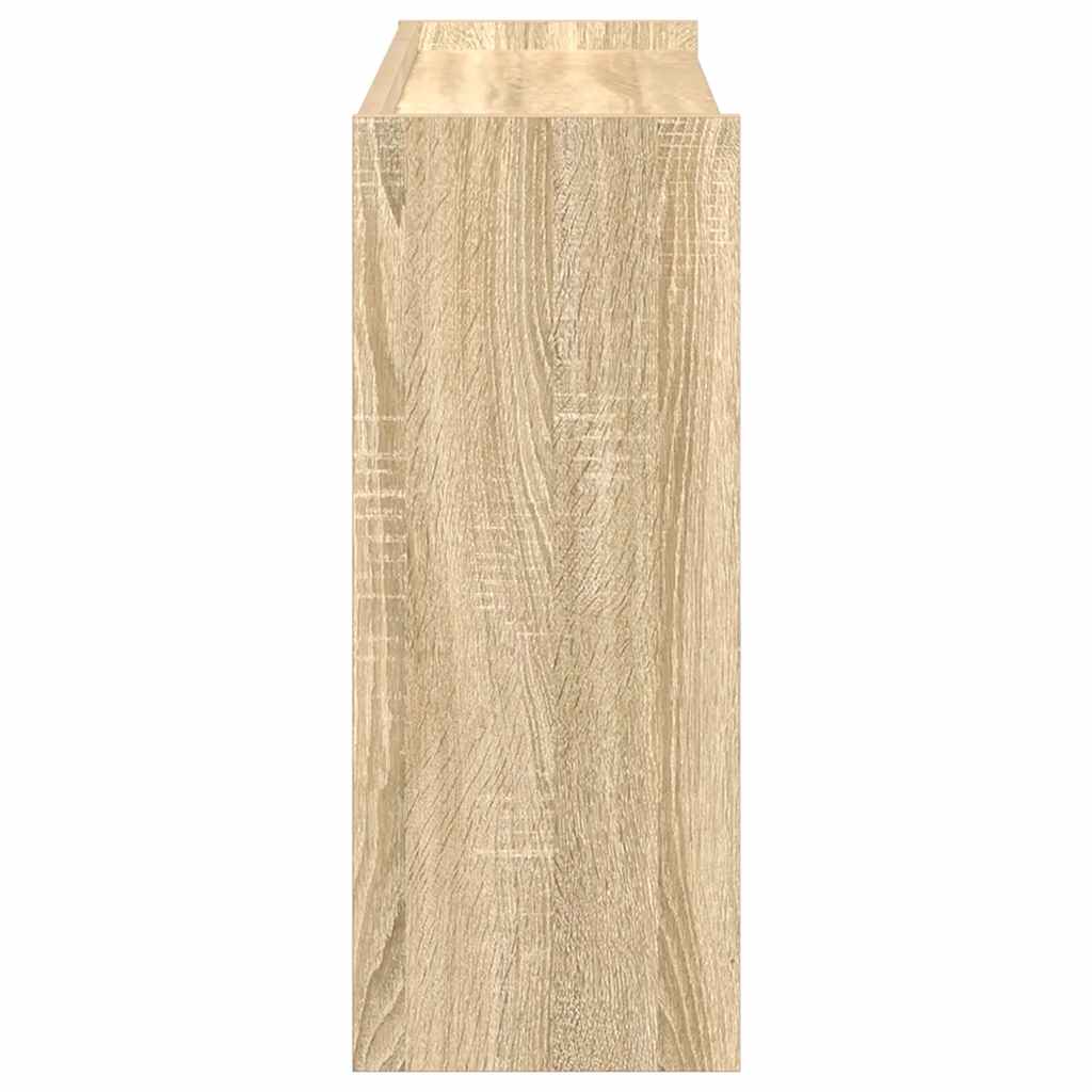 Shoe Rack Sonoma Oak 80x25x62 cm Engineered Wood - Bargainia.com - 