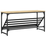 Shoe Rack Sonoma Oak 90x30x45 cm Engineered Wood - Bargainia.com - 