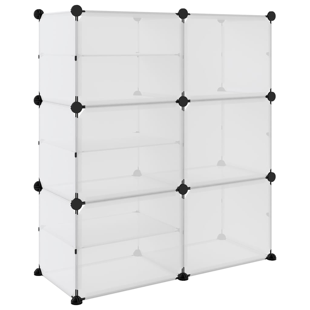 Shoe Rack Transparent 84x31.5x93 cm PP - Bargainia.com - 
