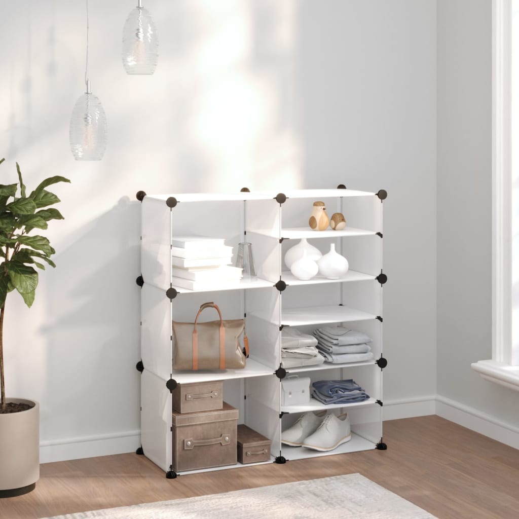 Shoe Rack Transparent 84x31.5x93 cm PP - Bargainia.com - 