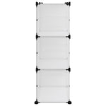 Shoe Rack Transparent 84x31.5x93 cm PP - Bargainia.com - 