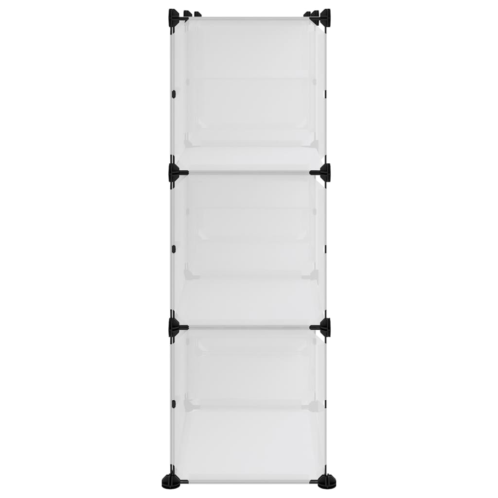 Shoe Rack Transparent 84x31.5x93 cm PP - Bargainia.com - 