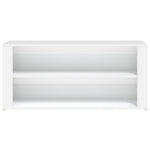 Shoe Rack White 100x35x45 cm Engineered Wood - Bargainia.com - 