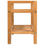 Shoe Rack with 2 Shelves 50x27x40 cm Solid Oak Wood - Bargainia.com - 